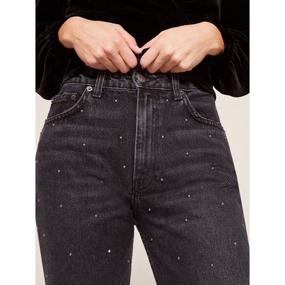 Reformation Denim - Reformation Harley Studded Jean ~Pacific Wash~